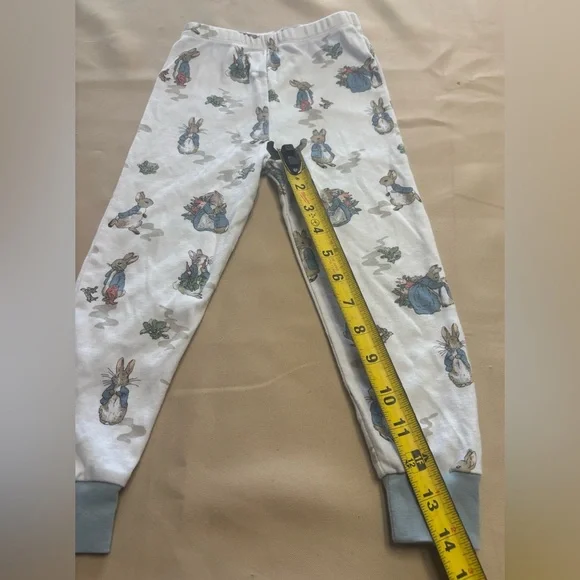 Pottery Barn Kids Pajama PANTS ONLY Peter Rabbit Toddler Size 3T Organic Cotton - Picture 8 of 11